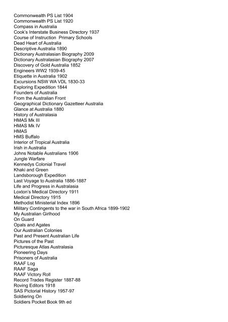 CD-ROM Titles in Genealogy Collection