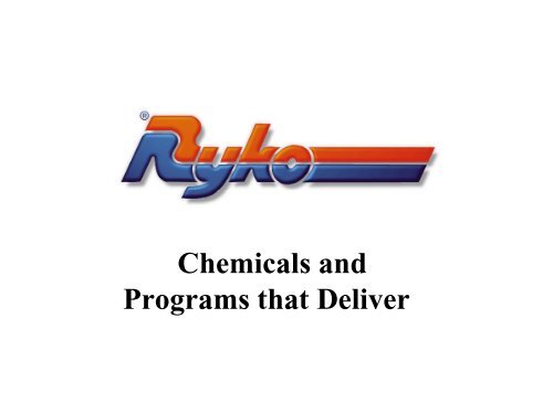 Chemicals and Programs that Deliver - Ryko Car Wash ...