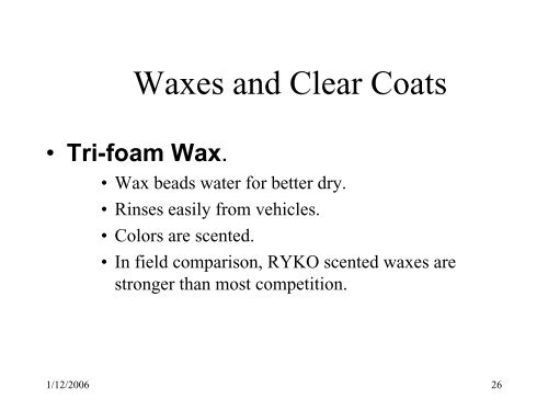 Chemicals and Programs that Deliver - Ryko Car Wash ...