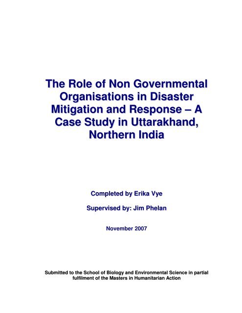 A Case Study in Uttarakhand, Northern India - Geological & Mining ...