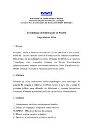 Metodologia de ElaboraÃ§Ã£o de Projeto - Milton Campos