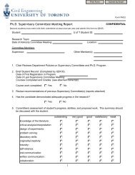 PhD Supervisory Committee Meeting Report form - Civil Engineering