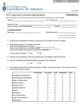 Phd committee