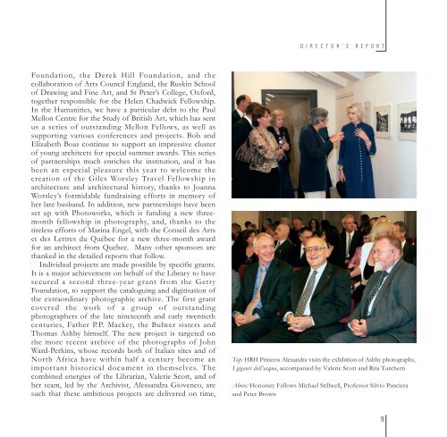 Annual Report 2007-8 - The British School at Rome