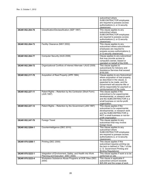 NWP General Provisions for Firm Fixed Price Orders