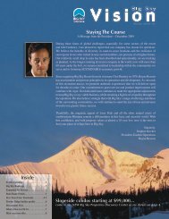 Download the 2009-2010 edition of Vision newsletter - Big Sky Resort