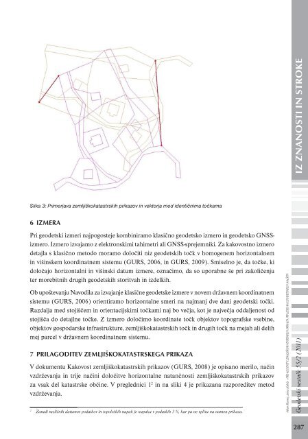 PRILAGODITEV ZEMLJIŠKOKATSTRSKEGA ... - Geodetski vestnik