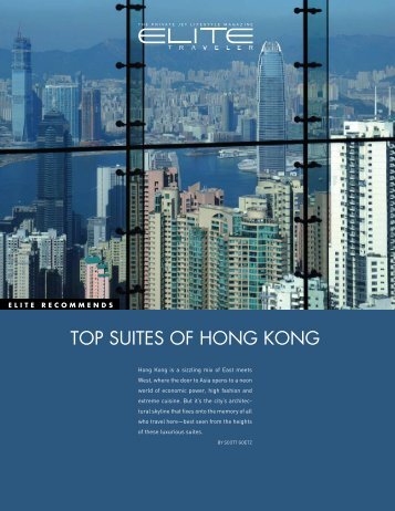 TOP SUITES OF HONG KONG - Elite Traveler