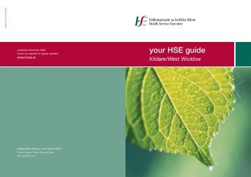 your HSE guide Kildare/West Wicklow - Health Service Executive
