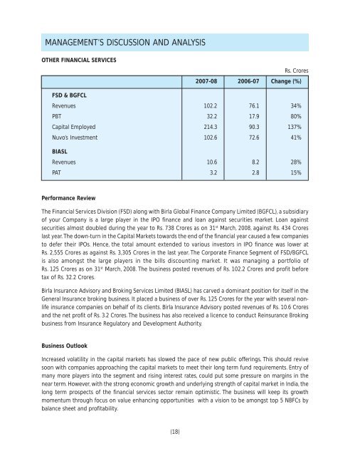 2007-08 - Aditya Birla Nuvo, Ltd