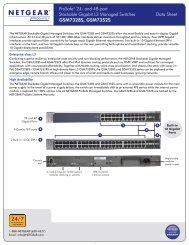 ProSafeÃ‚Â® 24- and 48-port Stackable Gigabit L3 Managed Switches ...