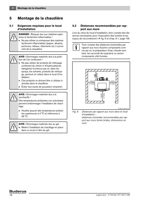 Notice d'installation et d'entretien Logano plus