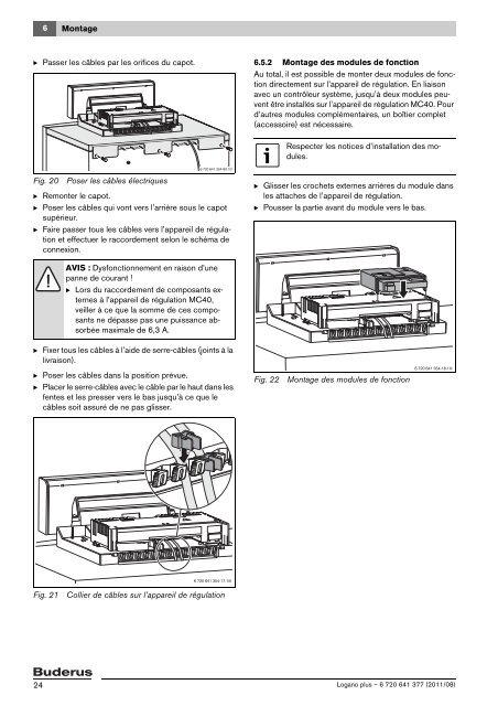 Notice d'installation et d'entretien Logano plus