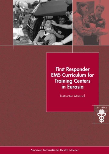 First Responder EMS Curriculum for Training Centers in Eurasia