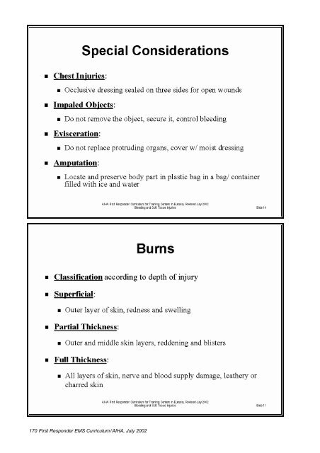 First Responder EMS Curriculum for Training Centers in Eurasia