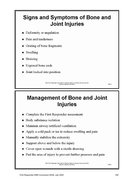 First Responder EMS Curriculum for Training Centers in Eurasia