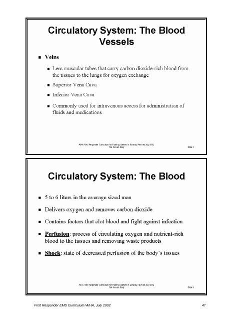 First Responder EMS Curriculum for Training Centers in Eurasia