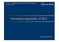 Procesadores segmentados. El DLX.