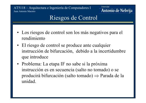 Procesadores segmentados. El DLX.