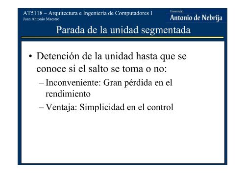 Procesadores segmentados. El DLX.