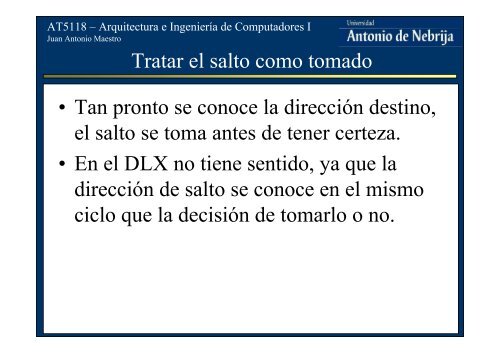 Procesadores segmentados. El DLX.