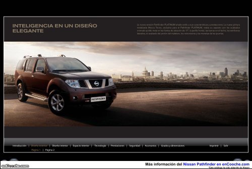 CatÃ¡logo Nissan Pathfinder + Pathfinder Platinum - enCooche.com