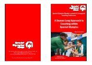 SO Coaching Conference Brochure - Special Olympics Ireland