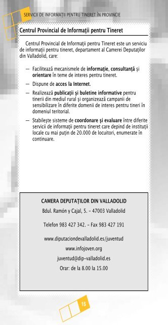 01-Agenda juvenil 08-rumano:GAM - DiputaciÃ³n de Valladolid