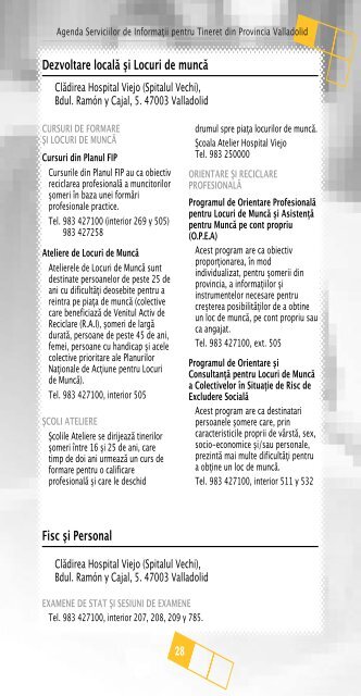 01-Agenda juvenil 08-rumano:GAM - DiputaciÃ³n de Valladolid