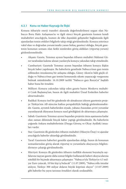 Türk Basınında Dış Habercilik - SETA