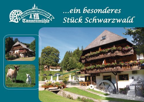 …ein besonderes Stück Schwarzwald - Tannenmühle