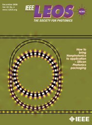 PDF of Dec. Issue - IEEE Photonics Society