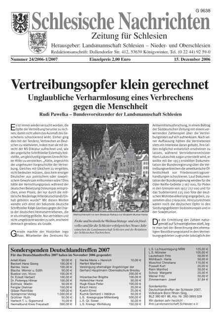 15.12.2006 - oberschlesien-aktuell.de
