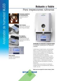 Analizador de hum edad M J33 - METTLER TOLEDO