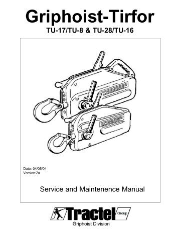 TU17 & 28 service manual.qxd - Tractel