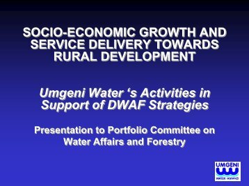 Umgeni Water Board Powerpoint Presentation