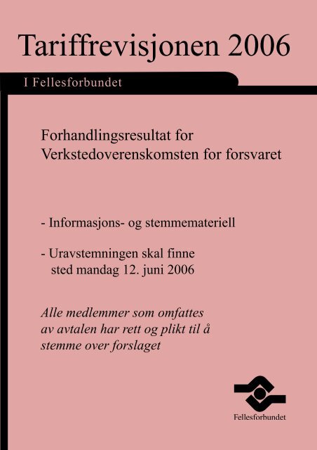 Tariffrevisjonen 2006 - Fellesforbundet