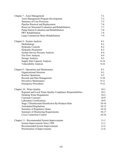 2006 Water Comprehensive Plan - City of Bellevue