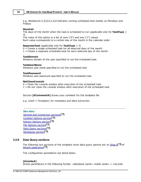DB Extract for InterBase/Firebird - User's Manual - EMS Manager