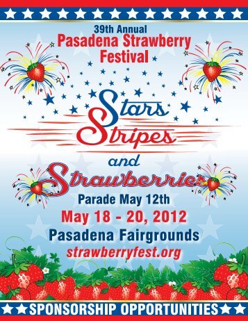 Sponsorship - the Pasadena Strawberry Festival