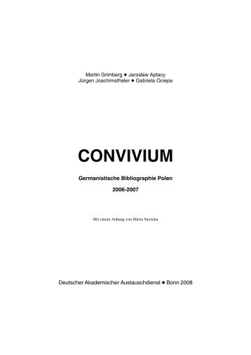 CONVIVIUM - Uniwersytet im. Adama Mickiewicza