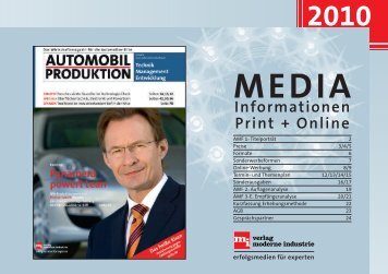 Informationen Print + Online - verlag moderne industrie