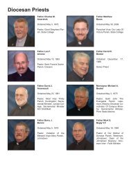 Diocesan Priests - Diocese of Altoona-Johnstown