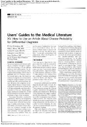 Users' guides to the medical literature: XV. How to use an article ...