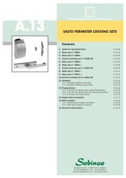 SALTO PERIMETER LOCKING SETS - Sobinco