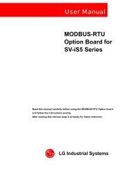 MODBUS-RTU Option Board for SV-iS5 Series User ... - Ber-mar srl