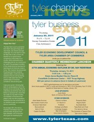 tyler economic development council & tyler area ... - Tyler, Texas