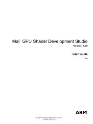 Mali GPU Shader Development Studio User Guide - ARM ...