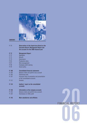 rapport financier 20 06 financial report - La Banque Postale