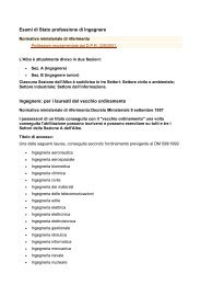 Esami di Stato professione di Ingegnere Ingegnere - Università degli ...